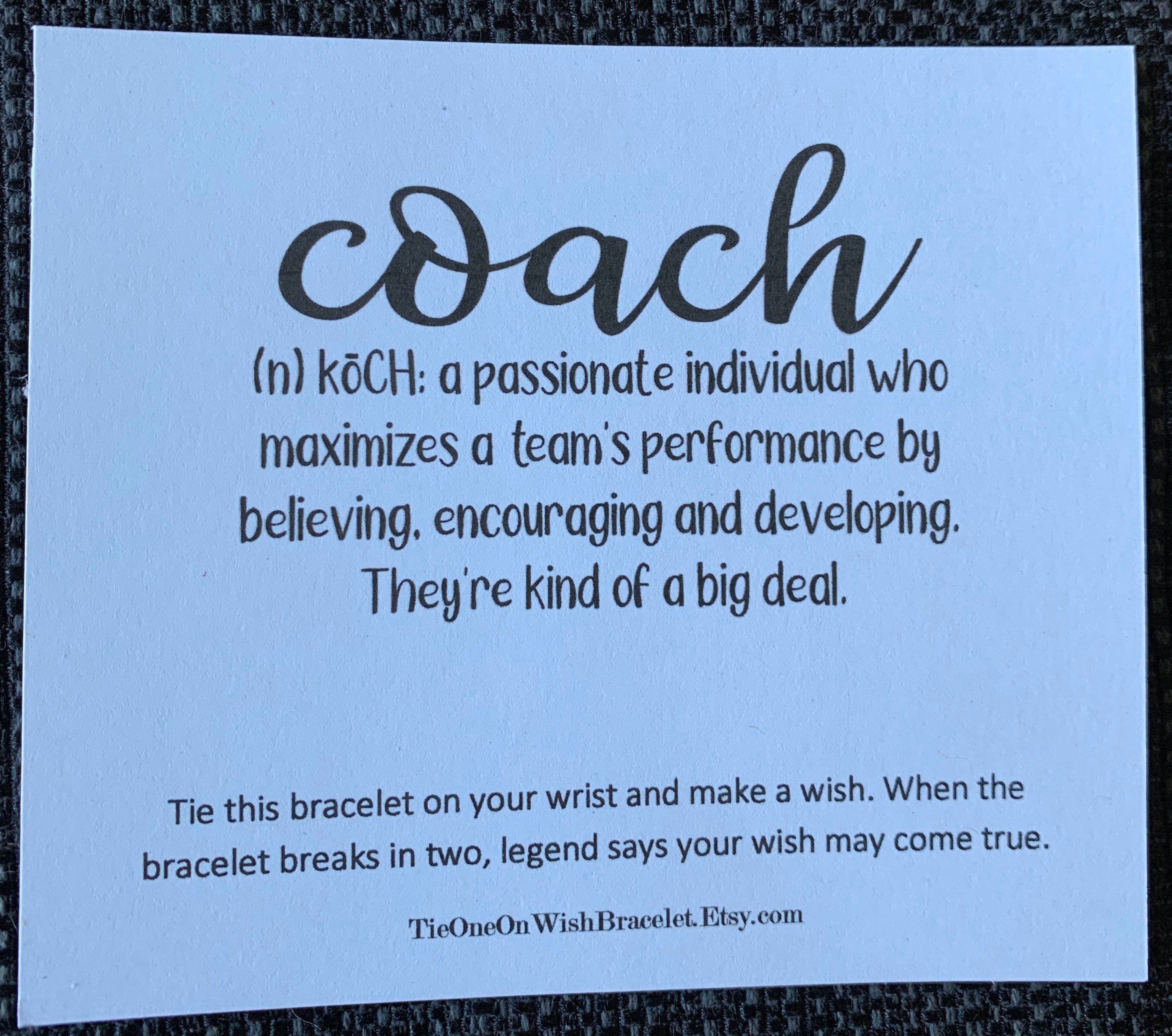 Coach Volunteer Coach Gift Thank You Coach Mentor Gift Etsy