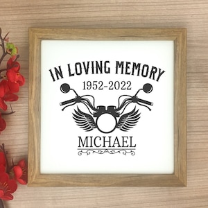 In Loving Memory Svg, Biker Memorial Svg, Memorial Avg, Memorial for Biker Svg, Bike Svg, Big Bike Svg, Svg Files for Cricut