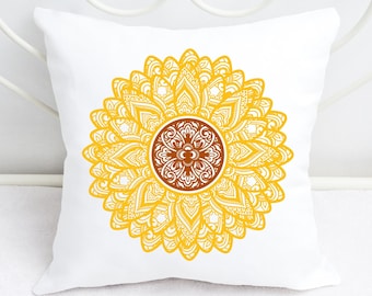 Sunflower Svg, Sunflower Mandala Svg, Sunflower Clip Art, Mandala Svg, Sunflower Zentangle Svg, Sunflower Print, Svg Files for Cricut