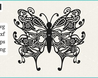 Free Free 188 Simple Mandala Butterfly Svg SVG PNG EPS DXF File