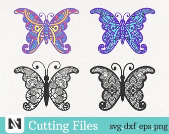 Download Butterfly Mandala Svg Etsy