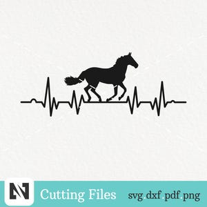 Paard Svg, paard illustraties, paard hartslag Svg, hartslag Svg, paard Graphics, paard rijden Svg, paardensport Svg, Svg-bestanden voor de Cricut