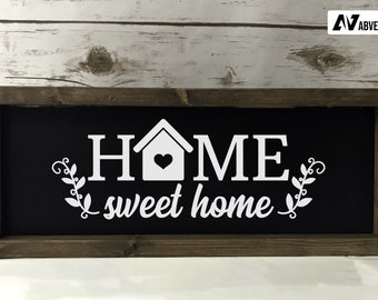 Casa dolce casa in formato SVG, Casa in formato SVG, ClipArt di casa, Casa dolce casa, Casa in formato SVG, ClipArt di casa, File SVG per Cricut, Grafica per la casa