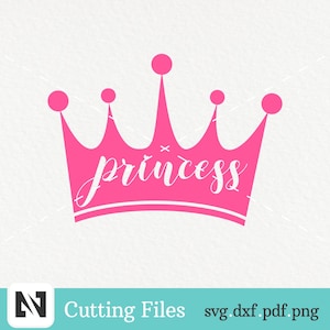 Prinzessin SVG, Prinzessin Krone SVG, Prinzessin Clip Art, Prinzessin Grafiken, Prinzessin Krone Clip Art, Krone SVG, Krone Clip Art, SVG-Dateien Cricut