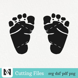 Baby Feet Svg, Baby Svg, Toddler Svg, Baby Foot Svg, Footprint Svg, Baby Footprints Svg, Baby Feet Clip Art, Footprints Svg