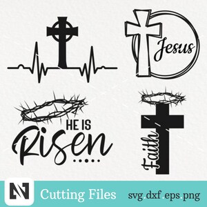 Easter Svg, Jesus Svg, Jesus Christ Svg, Cross Svg, Faith Svg, Christian Svg, Religious Svg, Catholic Svg, Svg Files for Cricut
