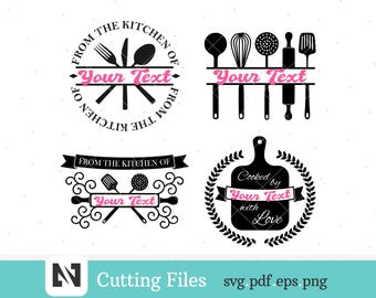 Cucina SVG, Cucinare SVG, Utensili da cucina SVG, Cottura SVG, Monogramma da cucina SVG, Clipart da cucina, Clipart da cucina, Matterello SVG