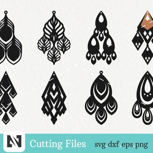 Earring Svg, Leather Earring Svg, Earring Template Svg, Fancy Earring Svg, Laser Etched Earring Svg, Earring, Svg, Svg Files for Cricut