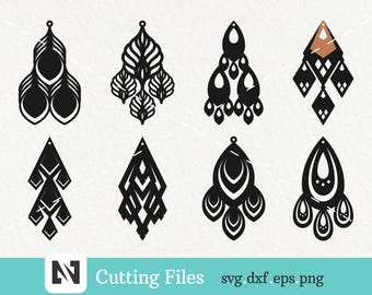 Earring Svg, Leather Earring Svg, Earring Template Svg, Fancy Earring Svg, Laser Etched Earring Svg, Earring, Svg, Svg Files for Cricut
