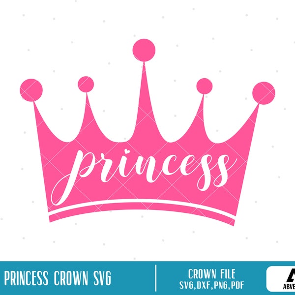 Princess Svg, Princess Crown Svg, Princess Clip Art, Princess Graphics, Princess Crown Clip Art, Crown Svg, Crown Clip Art, Svg Files Cricut