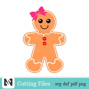 Gingerbread Man Svg, Gingerbread Svg, Christmas Svg, Gingerbread Man Clip Art, Merry Christmas Svg, Svg Files for Cricut