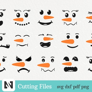 Snowman Svg, Snowman Face Svg, Snowman Clip Art, Snowman Graphics, Snowman Face Clip Art, Snowman Face Graphics, Svg Files for Cricut