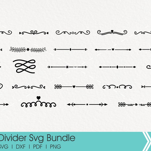 Swirl Svg, Swash Svg, Text Divider Svg, Flourish Svg, Text Divider Clip Art, Flourish Clip Art, Swirl Clip Art, Svg Files for Cricut