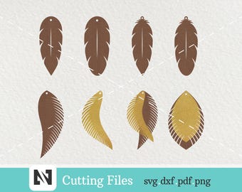 Earrings Svg, Earrings Template Svg, Faux Leather Earrings Svg, Leather Earrings Svg, Faux Earrings Svg, Feather Earrings Svg