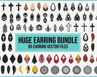 Pendientes Svg, Pendientes de Cuero Svg, Plantilla de Pendientes Svg, Pendientes de Cuero Sintético Svg, Pendientes Geométricos Svg, Pendientes Falsos Svg, Archivos Svg
