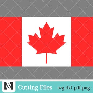 Bandera de Canadá SVG, bandera canadiense SVG, Canadá SVG, clip art de Canadá, bandera SVG, gráficos de Canadá, clip art canadiense, archivos SVG para Cricut
