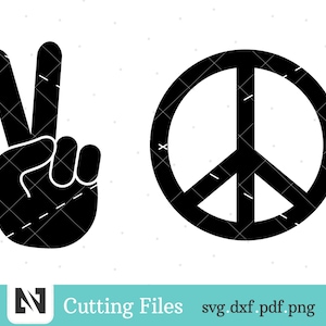 Peace Svg, Peace Sign Svg, Peace Sign Clip Art, Peace Hand Svg, Hand Svg, Hand Sign Svg, Peace Graphics, Svg Files for Cricut
