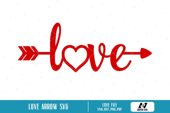 pic Love Heart Arrow Svg etsy