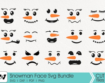 Snowman Svg, Snowman Face Svg, Snowman Clip Art, Snowman Graphics, Snowman Face Clip Art, Snowman Face Graphics, Svg Files for Cricut