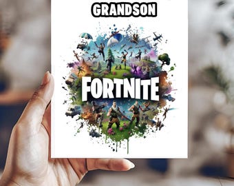 Personalised | Fort | Nite | Gamers |birthday | Greetings Card - Etsy