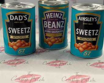 Personalised Baked beans tin