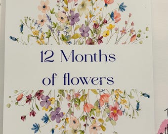 12 Months of flowers calendar 2027