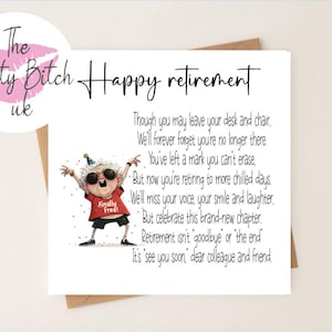 5 estilos de ilustraciones divertidas de tarjetas de jubilación con un hermoso poema.