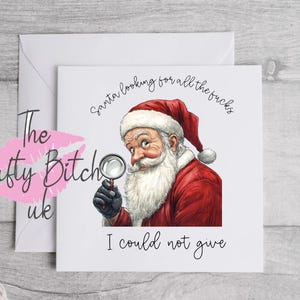 Sweary santa christmas cards. choose from 3 designs.