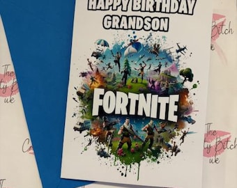 Personalised | Fort | Nite | Gamers |birthday | Greetings Card - Etsy