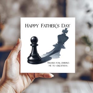 Schach Vatertagskarte