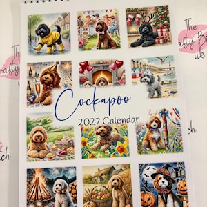 cockapoo 2027 calendar