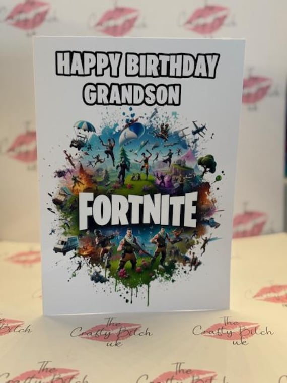 Personalised | Fort | Nite | Gamers |birthday | Greetings Card - Etsy