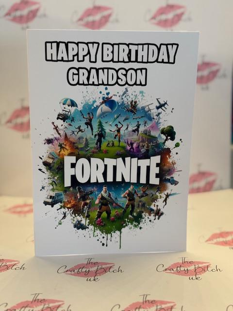 Personalised | Fort | Nite | Gamers |birthday | Greetings Card - Etsy