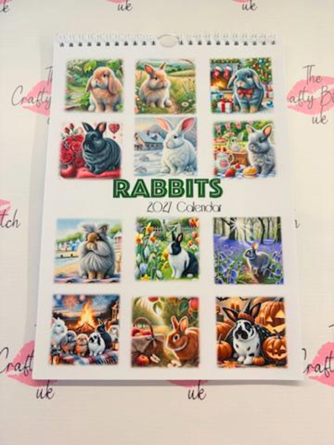 12 Months of Rabbits 2027 Calendar - Etsy