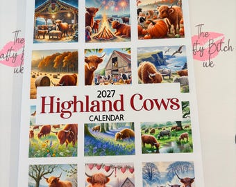 Highland Cows 2027 Calendar