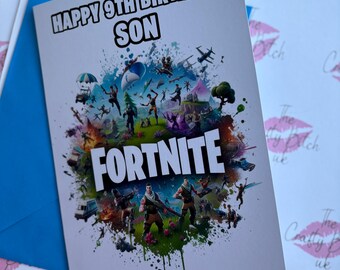 Personalised | Fort | Nite | Gamers |birthday | Greetings Card - Etsy