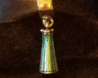 Authentic Genuine Disney Pandora S925 ALE Sterling Silver Disney Elsa Dress 791590ENMX Charm Bead