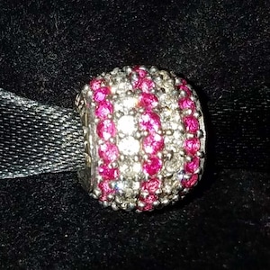 Oryginalne oryginalne S925 ALE Pandora Sterling Silver Red Nautical Pave Lights 791172CZR Charm Bead