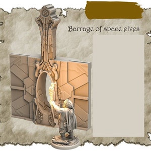 3D Printed SAWANT3D Barrage of Space Elves 28 32mm Ragnarok d&d