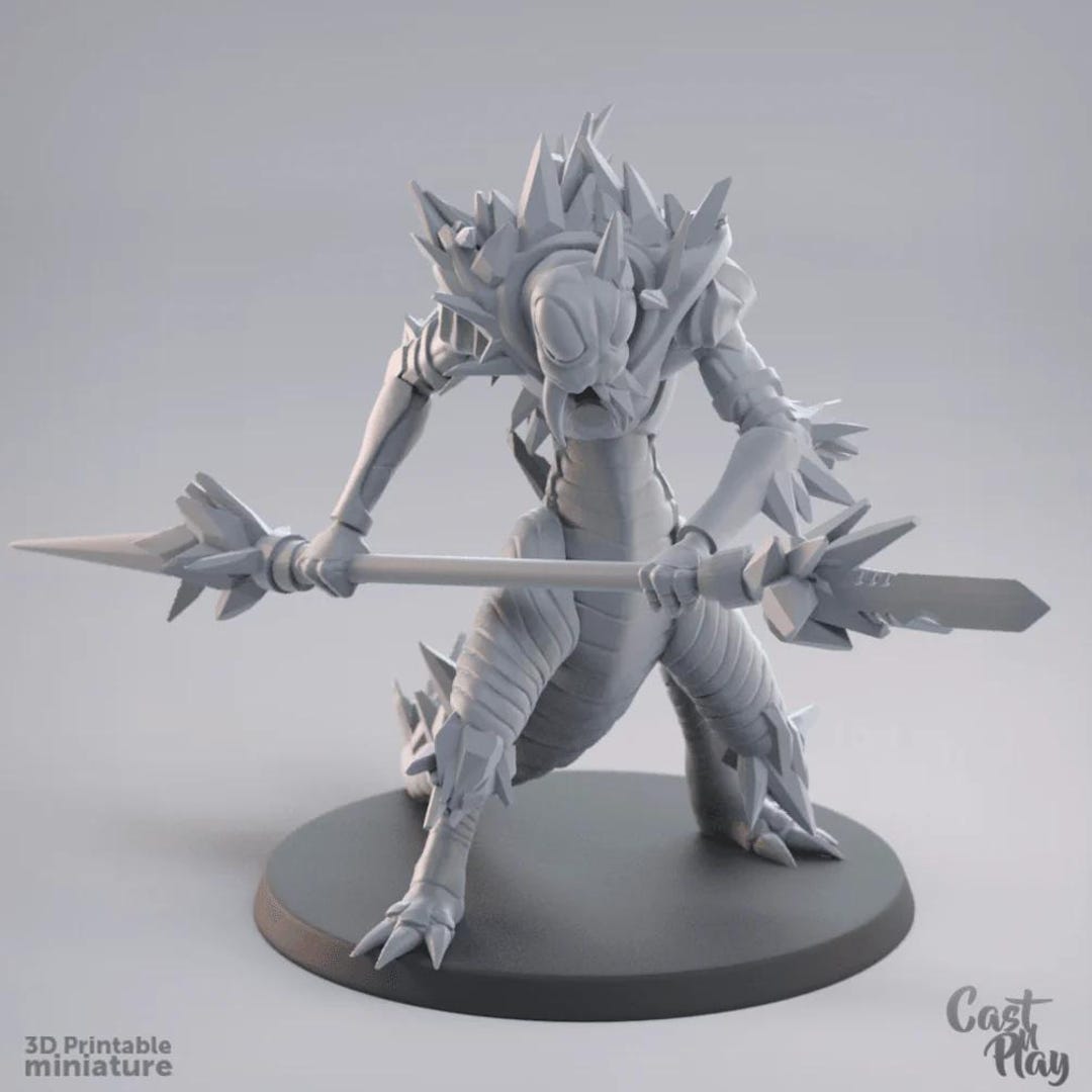 3D Printed Cast N Play - Ice Devil 28mm 32mm D&D - Etsy