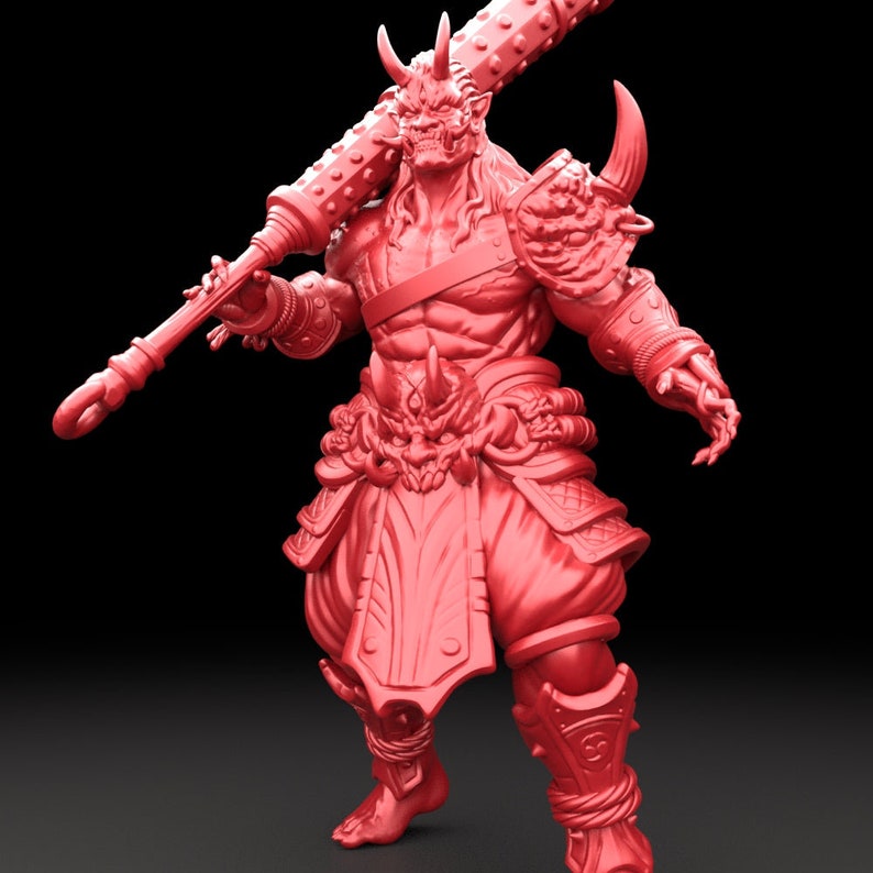 3D Printed Bestiary Vol. 5 Nafarrate - Oni 32mm Ragnarok D&D - Etsy