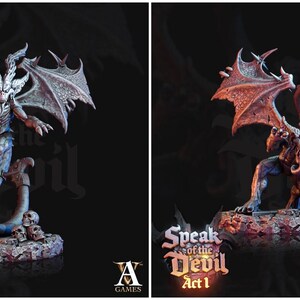 3D Printed Archvillain Games Phlegethian Imp Speak of the Devil Act I 28 32mm D&D
