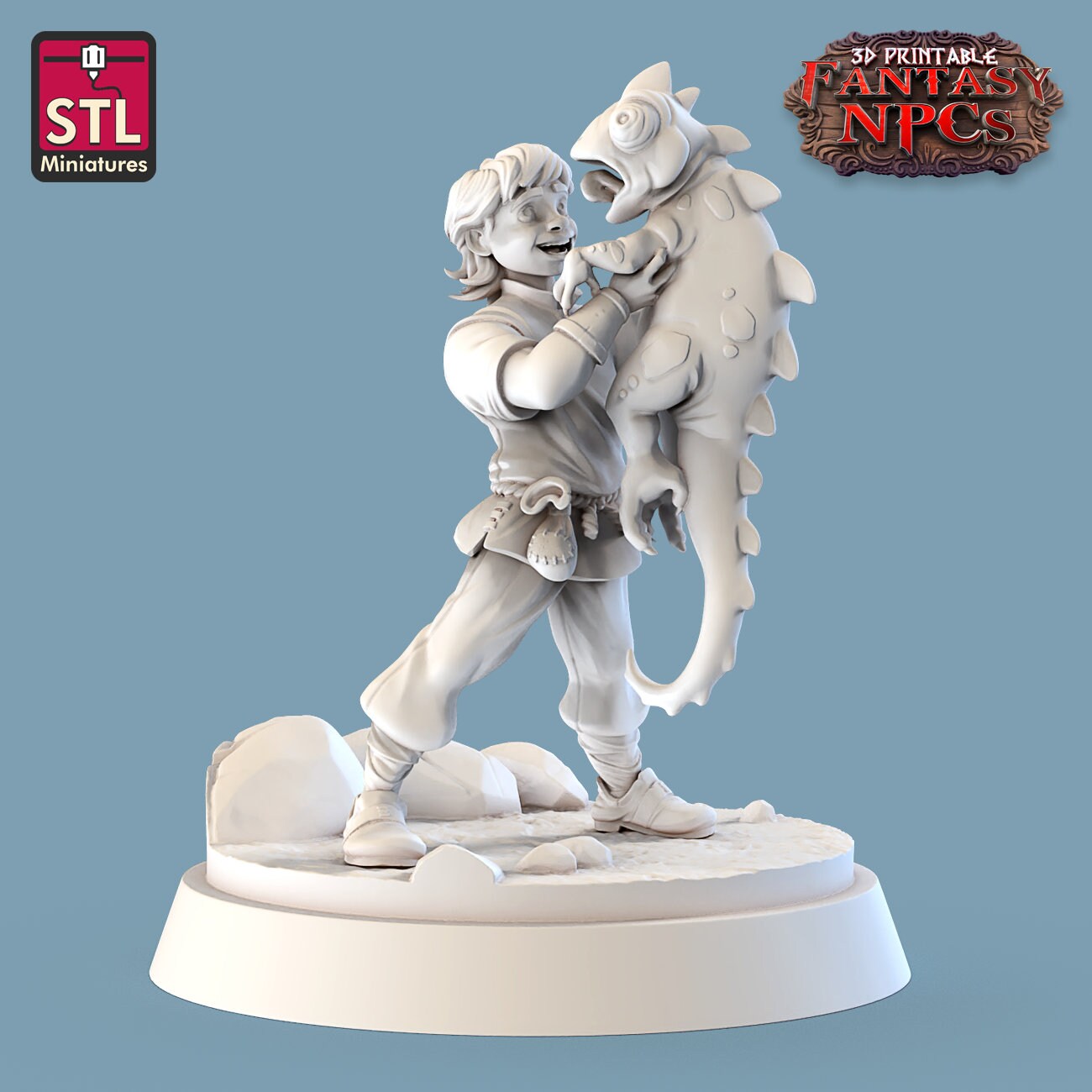 3D Printed STL Miniatures SG4 Individual Characters Set Fantasy NPC ...