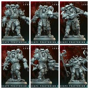 Impreso en 3D Archvillain Games Hellscape Praetorian Orbita Hellscape - Legiones 28 32 mm D&D