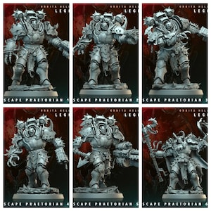 Impreso en 3D Archvillain Games Hellscape Praetorian Orbita Hellscape - Legiones 28 32 mm D&D
