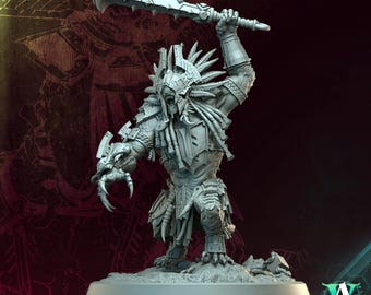 3D Printed Archvillain Games Tyrant Gloryseeker - Saurians Templeguard 28 32mm D&D