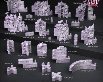3D Printed Cast n Play Void Walls Terrain Fear the Void 28mm 32mm D&D