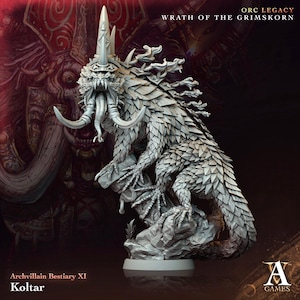 3D Gedruckt Archvillain Spiele Koltar Archvillain Bestiary Vol XI 28 32mm D & D