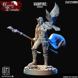 3D Printed Clay Cyanide Castle of Dracula - Vampire Cassius 28mm 32mm D&D