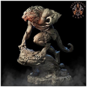 3D Printed Archvillain Games Moonbiten - Werewolves 28mm 32mm D&D